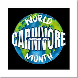 World Carnivore Month January 2024 Posters and Art